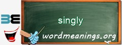 WordMeaning blackboard for singly